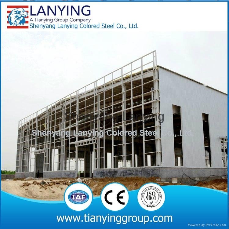 2016 prefabricated steel structure warehouse frame made of steel structure 5