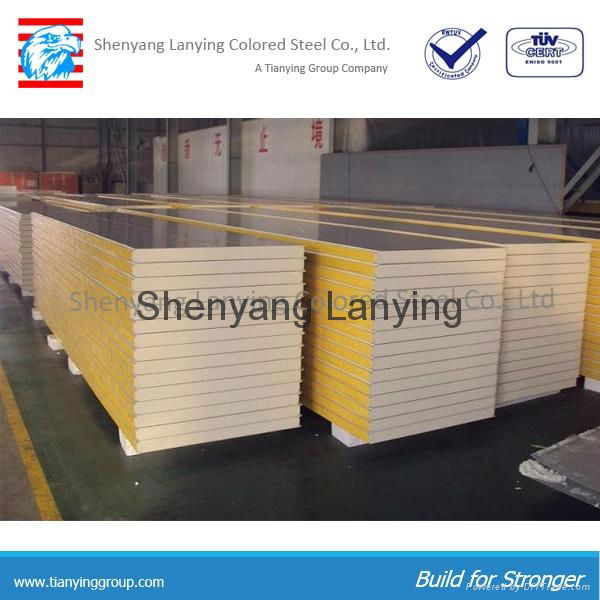 EPS, PU sandwich panel for cold storage