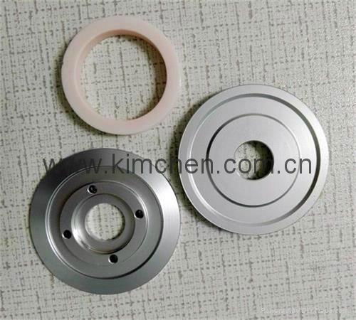 Alumina ceramic roller Alumina Flanged Combined Ceramic Idler Pulley 5