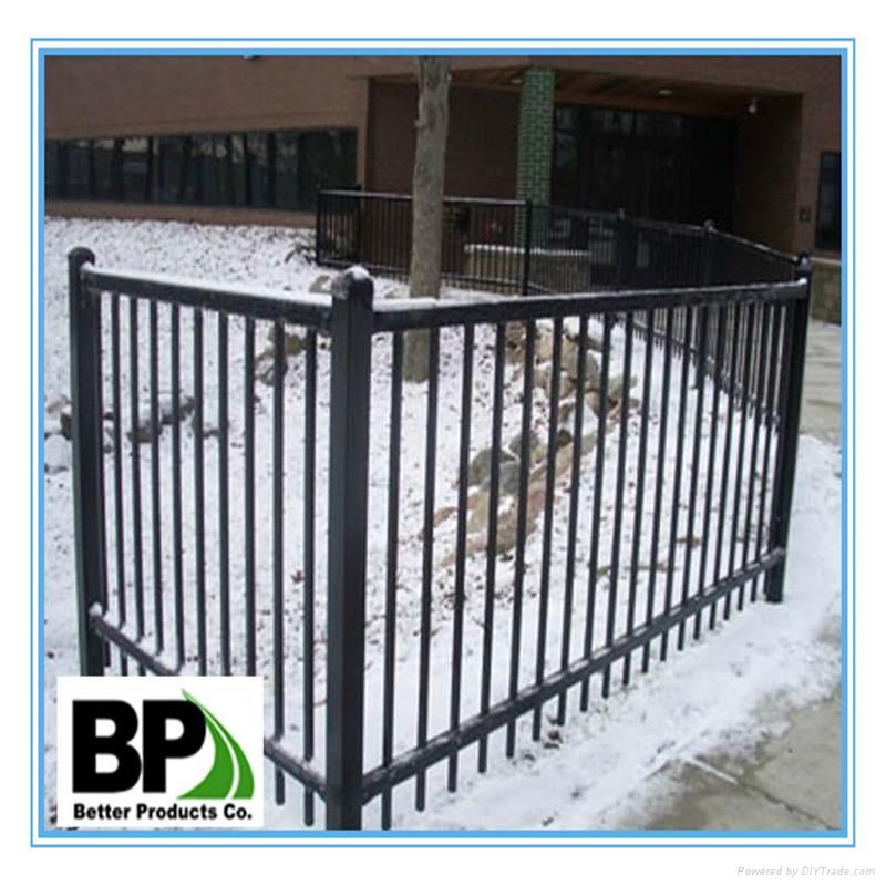 High security powder coated fence post 4