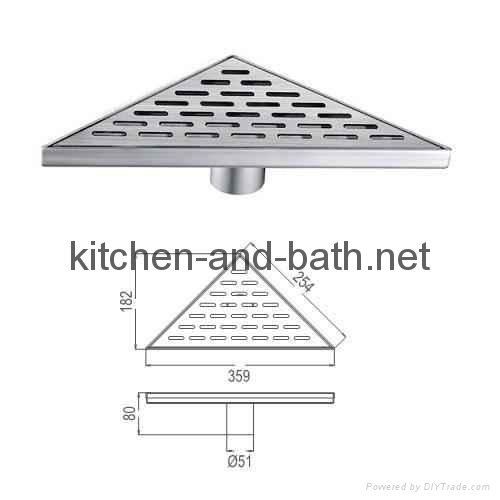 Stainless Steel Floor Drain (Side drainage, no flange) 4