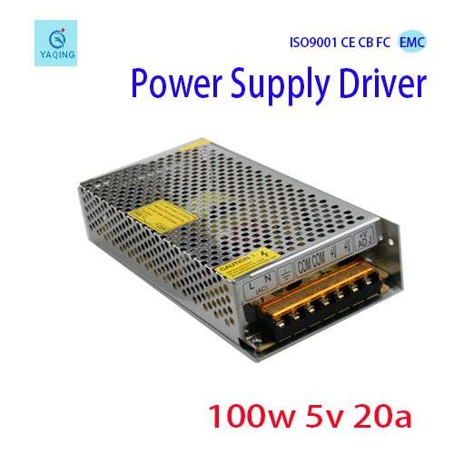 Factory direct sell DC 5V 20A power  supply for led lighting 