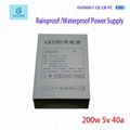 Hot Sale 200W 5V 40A Switching Rainproof Power Supply For Industrial 1