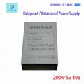 Hot Sale 200W 5V 40A Switching Rainproof