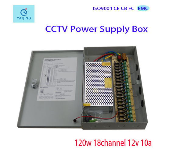 18Channle 120W CCTV Switching Power Supply Box For 18 channel Monitor 