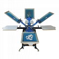4 color 4 station silk screen printing machine t-shirt printer press equipment c