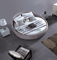 Offer SANCI brand MILAN series elegant fabric round bed 