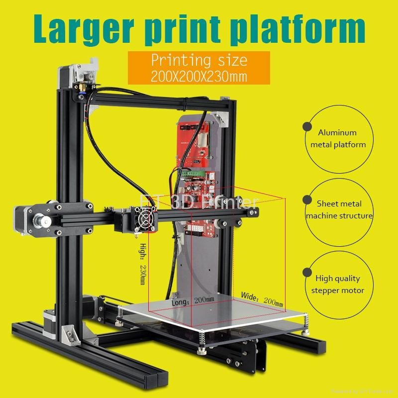 Chinese 3D Printer ET-i3 Cheap Price Printing Filament PLA ABS Wood TPU 4