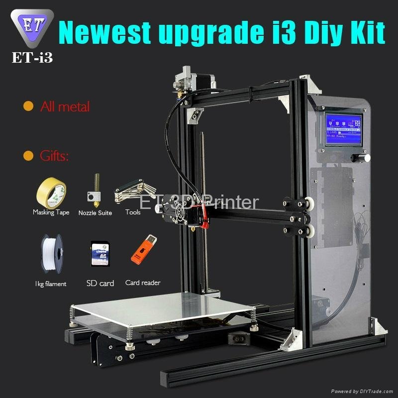 YiTe Prusa Reprap 3D Printer ET i3 Metal Wholesale 3