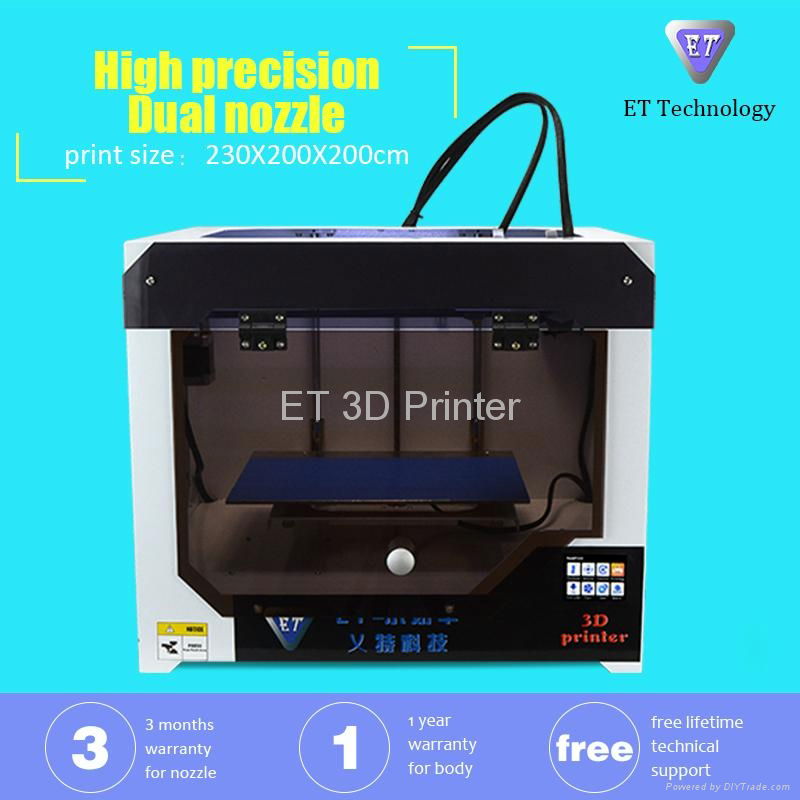 Manufacturer Directly Sale Dual Extruders 3D Printers Desktop FDM 3D Printer Mac 4