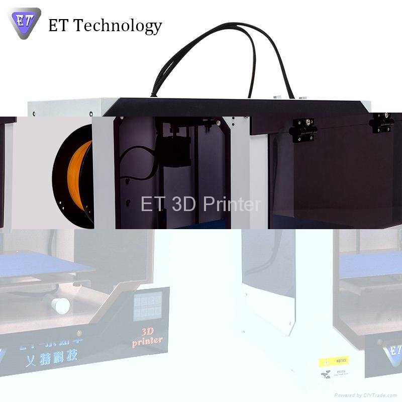 Dual Nozzles 3D Printer Metal 3D Printer with ABS & PLA Filament Desktop 3