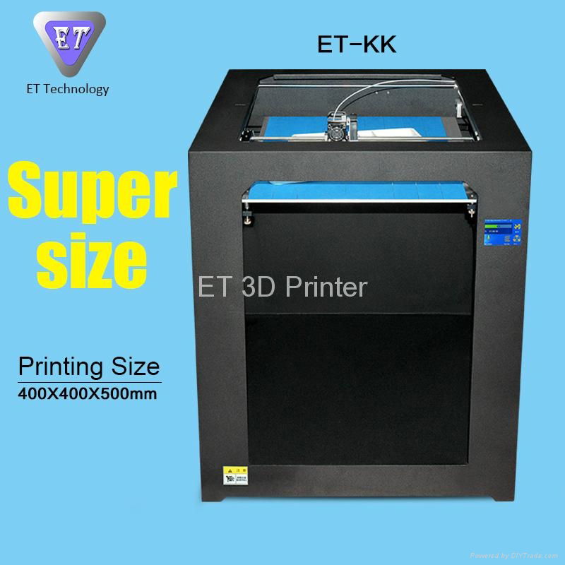 400*400*500mm Large Size 3D Printer with FREE PLA ABS Filament 3KG 5