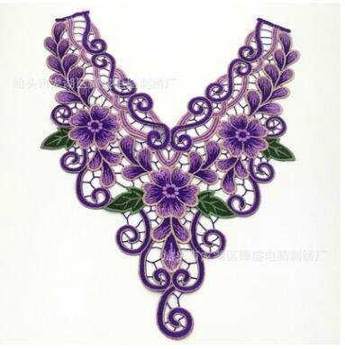 Clothing accessories decoration collar flower embroidery lace