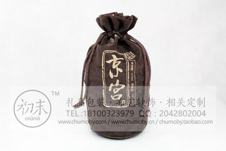 絨布袋抽繩絨布酒袋行情 3
