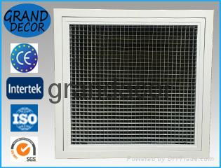 Eggrate aluminium air grille for air return 