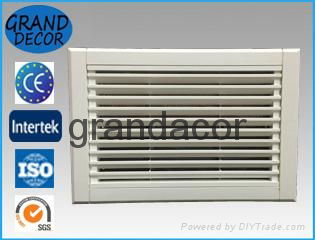 Plastic air grille for air return with filter