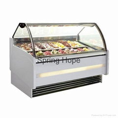 Ice cream display freezer ice cream showcase cabinet