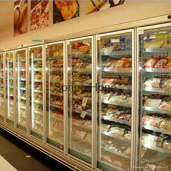 Auto-Defrost glass door supermarket refrigerator speed-frozen food refrigerator 2