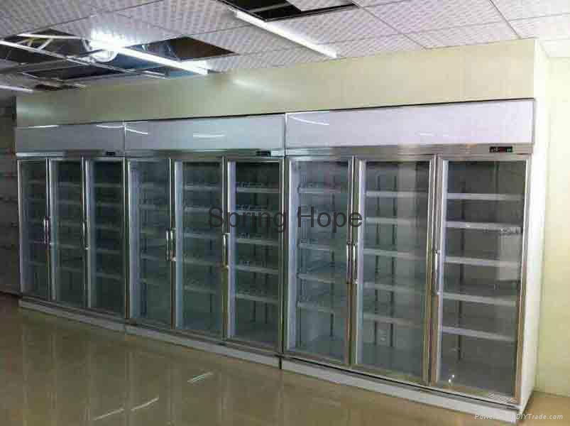 Auto-Defrost glass door supermarket refrigerator speed-frozen food refrigerator 4