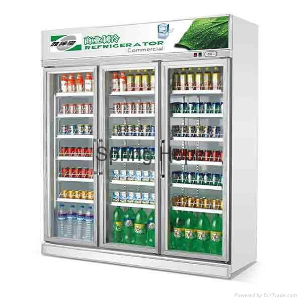 Single glass door beverage cooler beverage display refrigerator 3