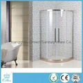 Hangzhou Crown bathroom stainless steel fame corner shower enclosures