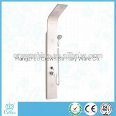 hangzhou wall mounted rainfall 304 brushed stainless steel shower panels