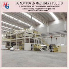 Spunbonded nonwovens production line