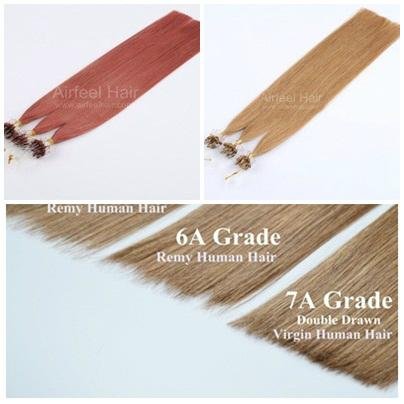 6A Double Drawn Brazilian Remy Hair Micro Loop Hair Extension, 100g, 20 inches