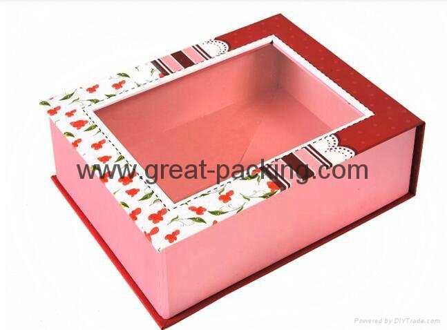 foldable PVC window gift box 3