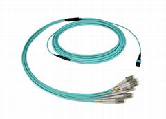 MPO-LC hybrid harness cable