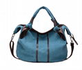 Fashion canvas messenger shoulder handbag tote beach shopping bag 3