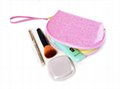 Personalized handbag manufacturer shiny pu cosmetic bags 4