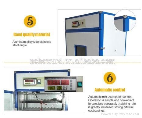 full automatic 528 poultry  egg incubator with CE certificate 5