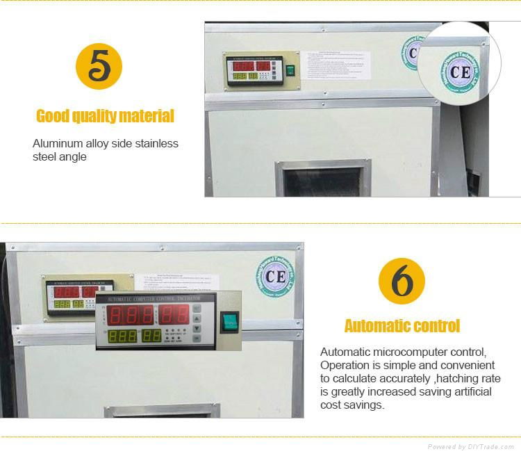 low price full automatic 264 chicken egg incubator for sale YZITE-5  5