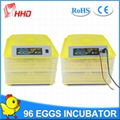 High hatching rate HHD CE approved automatic egg incubator for sale in tanzania 