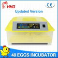 Hot selling cheap incubators HHD full