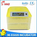 Factory supply HHD CE marked full automatic chicken egg incubator price for sale