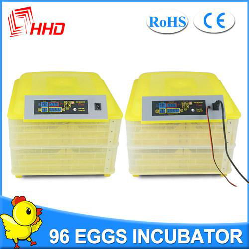 HHD YZ-96A Full automatic egg hatching machine price chicken egg incubator equip