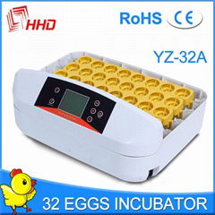 New and Cheap HHD Automatic Chicken Egg Incubator for Sale YZ-32A