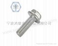 Flange Bolts DIN6921 Hex Flange Bolt Black Finish Zinc Plate 1