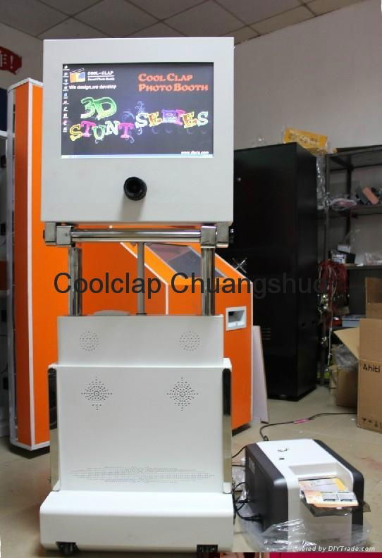 Entertainment Machine Foldable 3D Photo Kiosk For Fun Photo