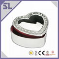 Heart Shape Small Metal Trinket Box