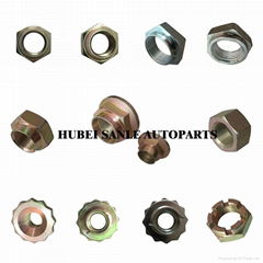 Hardware fasteners steel hex head wheel nut with oem service