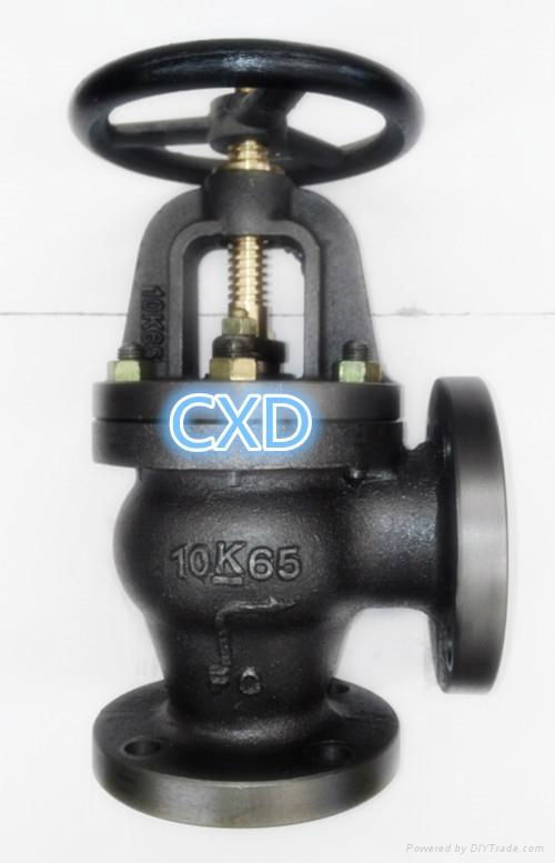 jis marine cast iron angle valves 5K 2