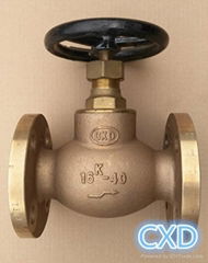 JIS marine bronze globe valve 5K