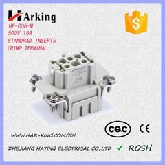 HE Series 6Pins Raplace Harting Heavy Duty Connector Screw Terminal Conenctor