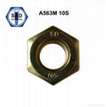 A563m 10s Heavy Hex Nuts Zinc Yellow