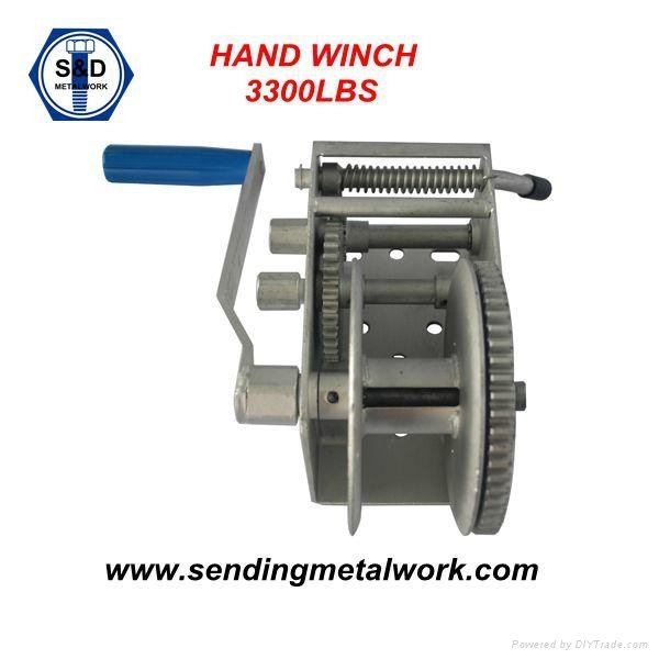 3000lbs Hand Winch Brake Winch Boat Winch 3000lbs 3300lbs Hot Dipped Galv