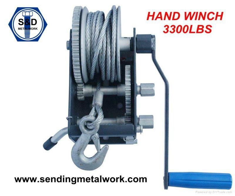3000lbs Hand Winch Brake Winch Boat Winch 3000lbs 3300lbs Hot Dipped Galv 3