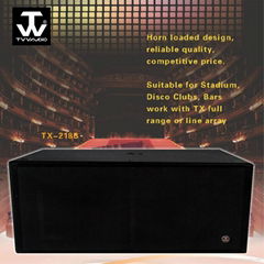 Powerful Bass Dual 18inch Subwoofer Cabinet